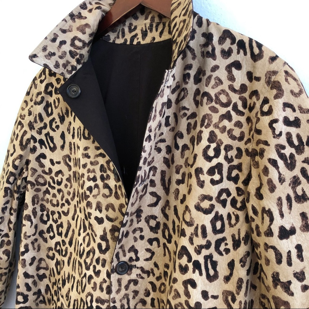 Jones New York Leopard Print Trench Coat in Tan and Brown - Picture 8 of 16